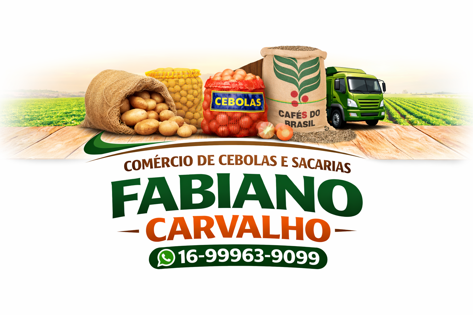Logo da empresa Comércio de cebolas e sacarias Fabiano Carvalho